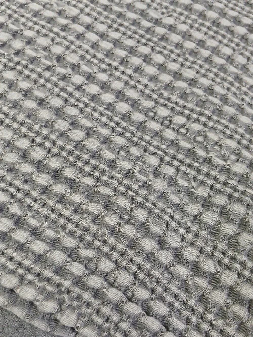 Pottery Barn cotton Textured Light Gray Accent Pillow Cover with Woven design